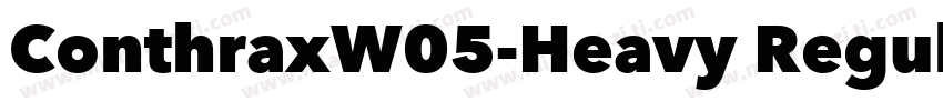 ConthraxW05-Heavy Regular字体转换
